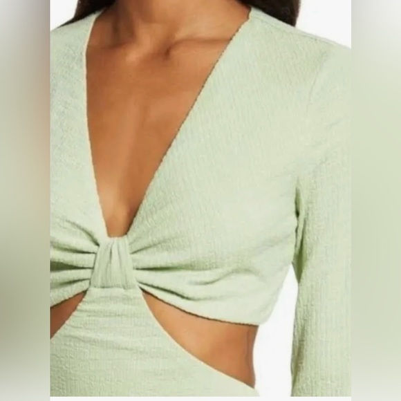 Fourteen Place/Nordstrom Sol Cutout Midi Dress Size Large - Picture 2 of 4